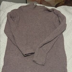 Pink Rose Women's Turtleneck Sweater in Mauve